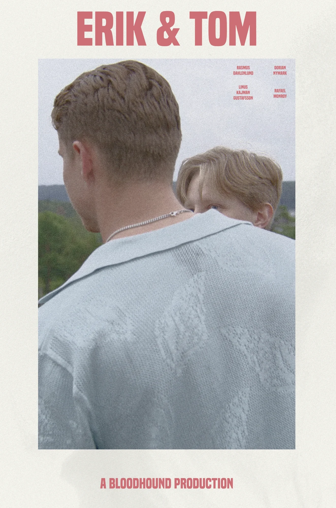 Second exploration: the younger brother half hidden behind the older brother's shoulder, red title