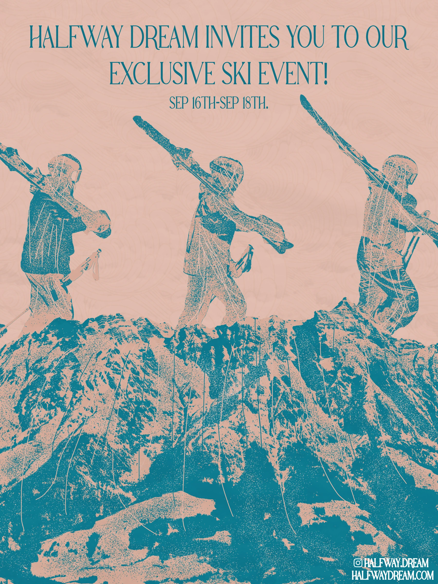 Halfway Dream ski poster